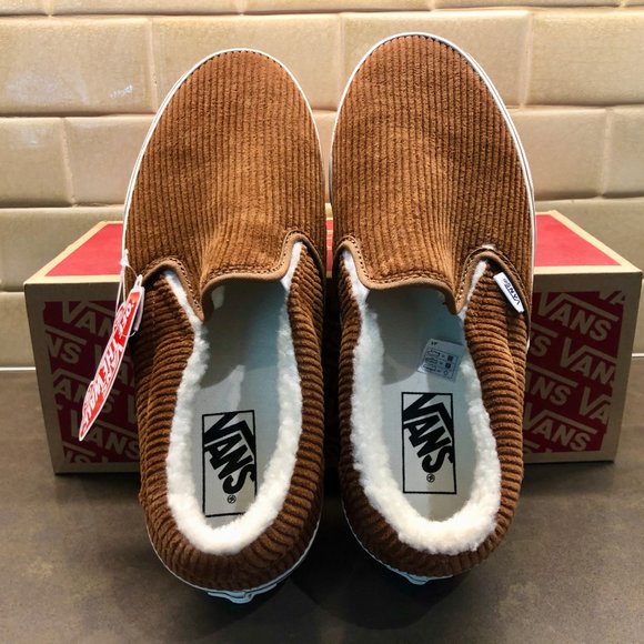 Madewell x Vans Slip-On in Corduroy & Sherpa NEW - Picture 3 of 6